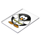 Niedlicher kleiner lebhafter Judo Penguin Notizblock (Linke Seite)