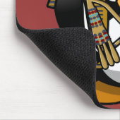 Niedlicher kleiner lebhafter Pharao Penguin Mousepad (Ecke)