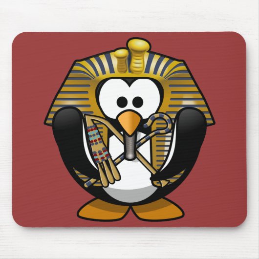 Niedlicher kleiner lebhafter Pharao Penguin Mousepad (Vorne)