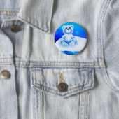 Niedlicher, kleiner lebhafter polarer Bär Button (Beispiel)