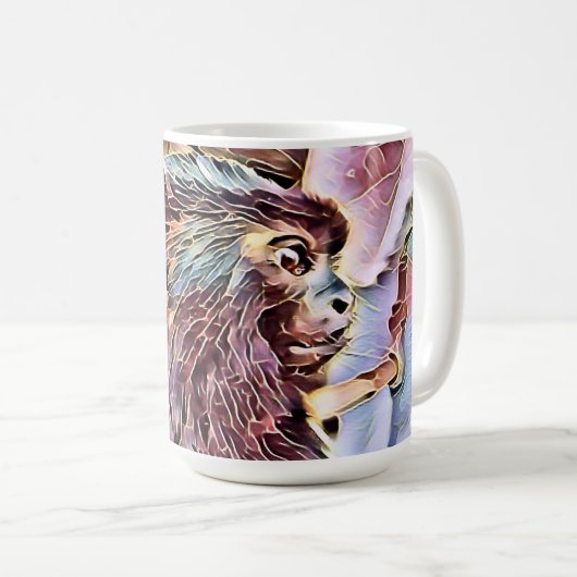 NIEDLICHER KLEINER MONKEY KAFFEETASSE (VorderseiteRechts)