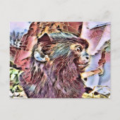 NIEDLICHER KLEINER MONKEY POSTKARTE (Vorderseite)