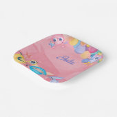 Niedlicher Kleiner Monster-Kindergeburtstag Pappteller (Gewinkelt)