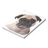 niedlicher kleiner Mops Notizblock (Rotiert)