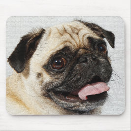 niedlicher kleiner Mopshund Mousepad