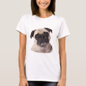 Niedlicher kleiner Mopshund T-Shirt (Vorderseite)