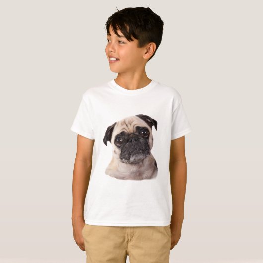 niedlicher kleiner Mopshund T-Shirt (Vorne ganz)