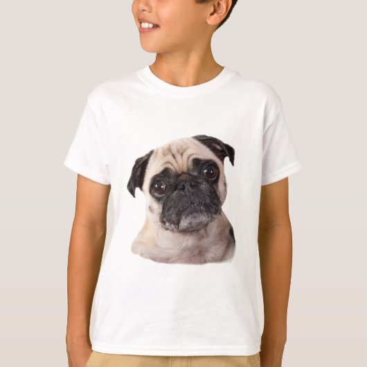 niedlicher kleiner Mopshund T-Shirt (Vorderseite)