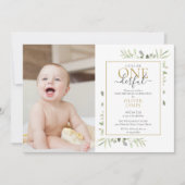 Niedlicher Kleiner Mr. ONEderful Foto Boy Erster G Einladung (Vorderseite)