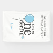 Niedlicher Kleiner Mr. Onederful Party Willkommen Banner (Horizontal)