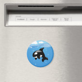 Niedlicher Kleiner Orca Whale Magnet (In Situ (Geschirrspüler))