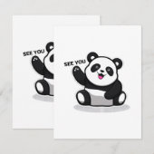 niedlicher kleiner Panda Begleitkarte (Vorne/Hinten)