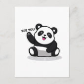 niedlicher kleiner Panda Begleitkarte (Rückseite)