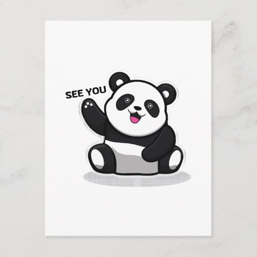 niedlicher kleiner Panda Begleitkarte (Vorderseite)