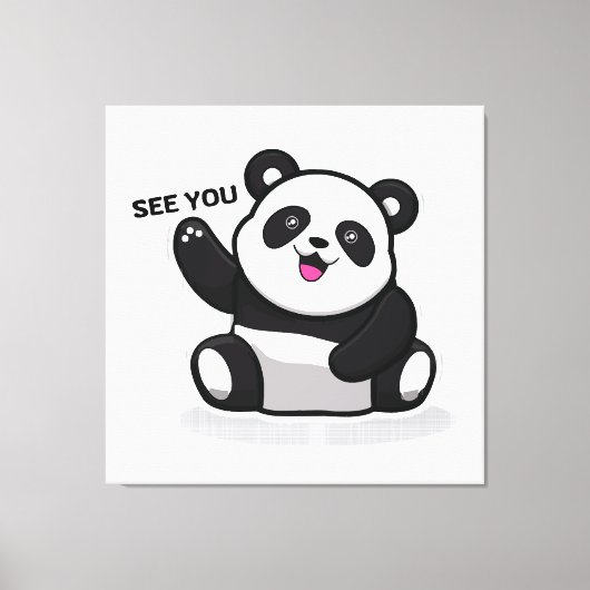 niedlicher kleiner Panda Leinwanddruck (Vorderseite)