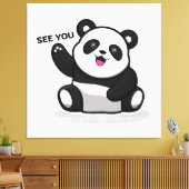 niedlicher kleiner Panda Leinwanddruck (Insitu (Wohnzimmer))