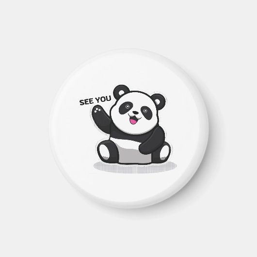niedlicher kleiner Panda Magnet (Vorne)