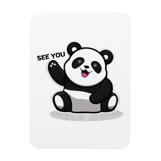 niedlicher kleiner Panda Magnet (Vertikal)