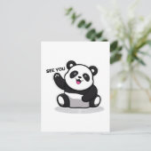 niedlicher kleiner Panda Postkarte (Stehend Vorderseite)