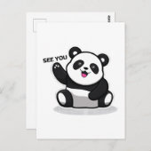 niedlicher kleiner Panda Postkarte (Vorne/Hinten)