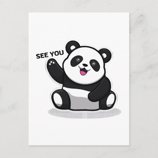 niedlicher kleiner Panda Postkarte (Vorderseite)