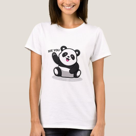 niedlicher kleiner Panda T-Shirt (Vorderseite)