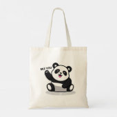 niedlicher kleiner Panda Tragetasche (Rückseite)