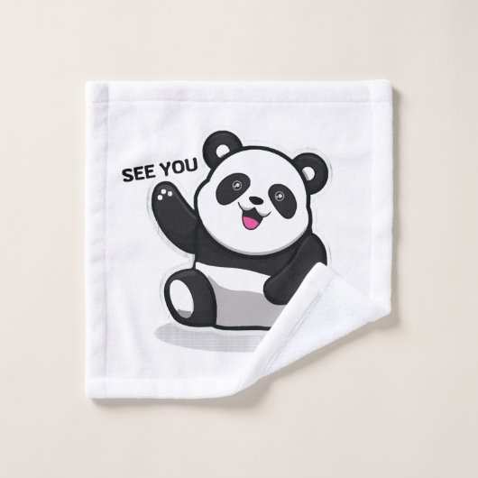 niedlicher kleiner Panda Waschlappen (Waschlappen)