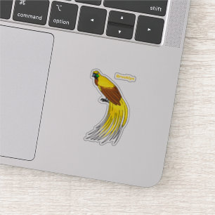 Niedlicher kleiner Paradiesvogel Aufkleber