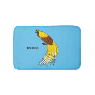 Niedlicher kleiner Paradiesvogel Badematte