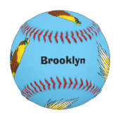 Niedlicher kleiner Paradiesvogel Baseball (Rückseite)