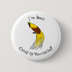 Niedlicher kleiner Paradiesvogel Button