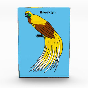 Niedlicher kleiner Paradiesvogel Fotoblock