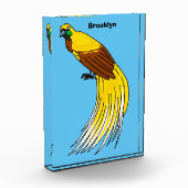 Niedlicher kleiner Paradiesvogel Fotoblock (Links)