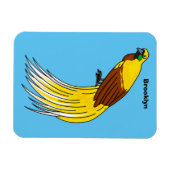 Niedlicher kleiner Paradiesvogel Magnet (Horizontal)