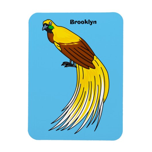 Niedlicher kleiner Paradiesvogel Magnet (Vertikal)