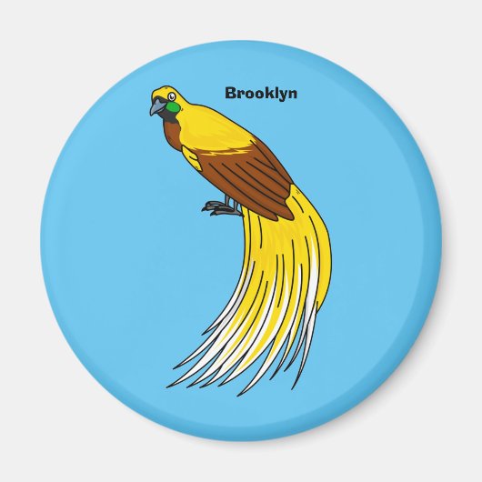 Niedlicher kleiner Paradiesvogel Magnet (Vorne)