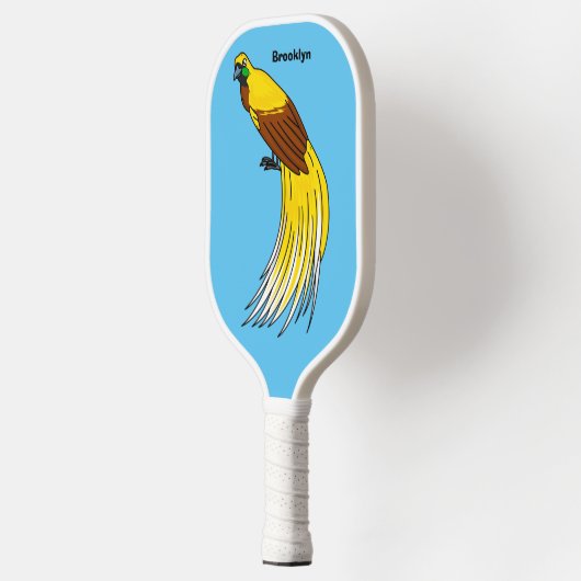 Niedlicher kleiner Paradiesvogel Pickleball Schläger (Links)