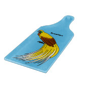 Niedlicher kleiner Paradiesvogel Schneidebrett (Ecke)