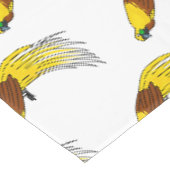 Niedlicher kleiner Paradiesvogel Tischdecke (Schrägansicht)