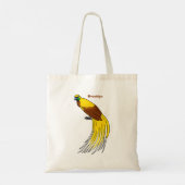 Niedlicher kleiner Paradiesvogel Tragetasche (Rückseite)