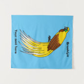 Niedlicher kleiner Paradiesvogel Wandteppich (Vorderseite (Horizontal))