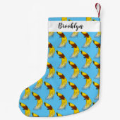 Niedlicher kleiner Paradiesvogel Weihnachtsstrumpf (Rückseite)