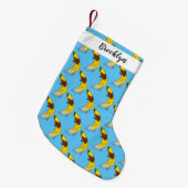 Niedlicher kleiner Paradiesvogel Weihnachtsstrumpf (Vorderansicht (hängend))