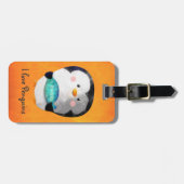 Niedlicher kleiner Penguin Gepäckanhänger (Vorderseite horizontal)