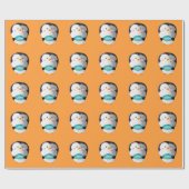 Niedlicher kleiner Penguin Geschenkpapier (Flach)