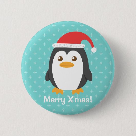 Niedlicher kleiner Penguin mit Button (Vorderseite)