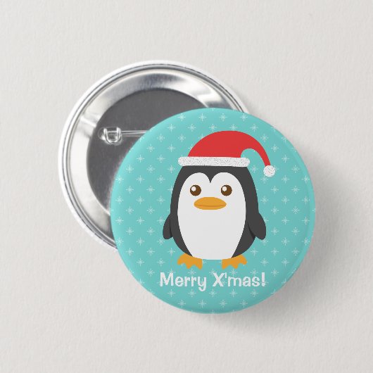 Niedlicher kleiner Penguin mit Button (Vorne & Hinten)