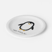 Niedlicher kleiner Penguin Pappteller (Schrägansicht)