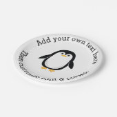 Niedlicher kleiner Penguin Pappteller (Schrägansicht)